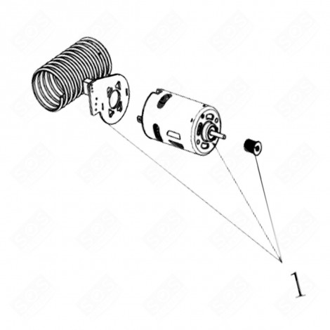 MOTOR MIT ORIGINAL-PCB STAUBSAUGER - 140223143011