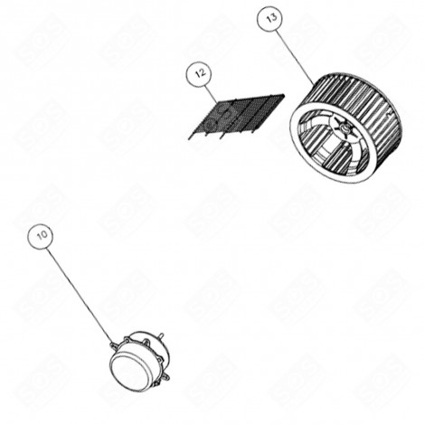 ORIGINAL OBERRAHMENMOTOR 15W (REFERENZNUMMER 10) KLIMAANLAGE UND KLIMAGERÄT - 4055413456