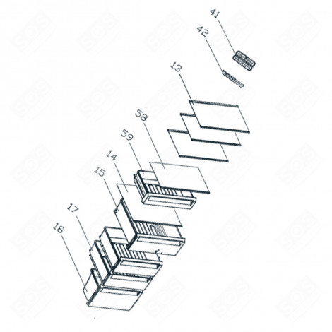 GEMÜSESCHUBLADE KÜHLSCHRANK, GEFRIERSCHRANK - AS0075023